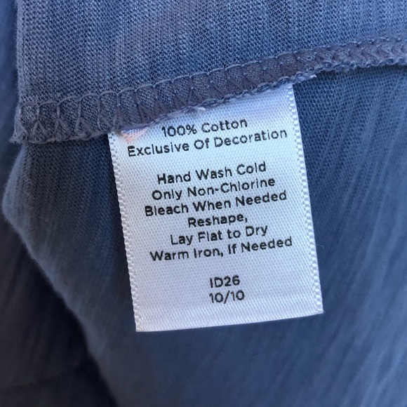 TALBOTS PETITES Ruffled Front T Shirt Petite L - Picture 5 of 6